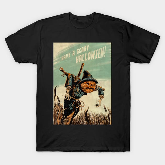 Scarecrow T-Shirt by FatRobotDraws